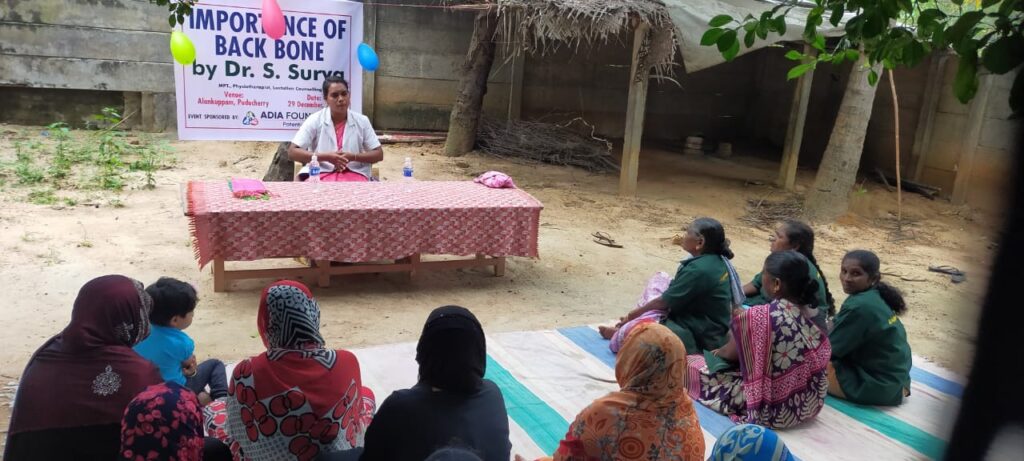 The Importance of Backbone Health – A Medical Camp in Puducherry, Alankuppam
